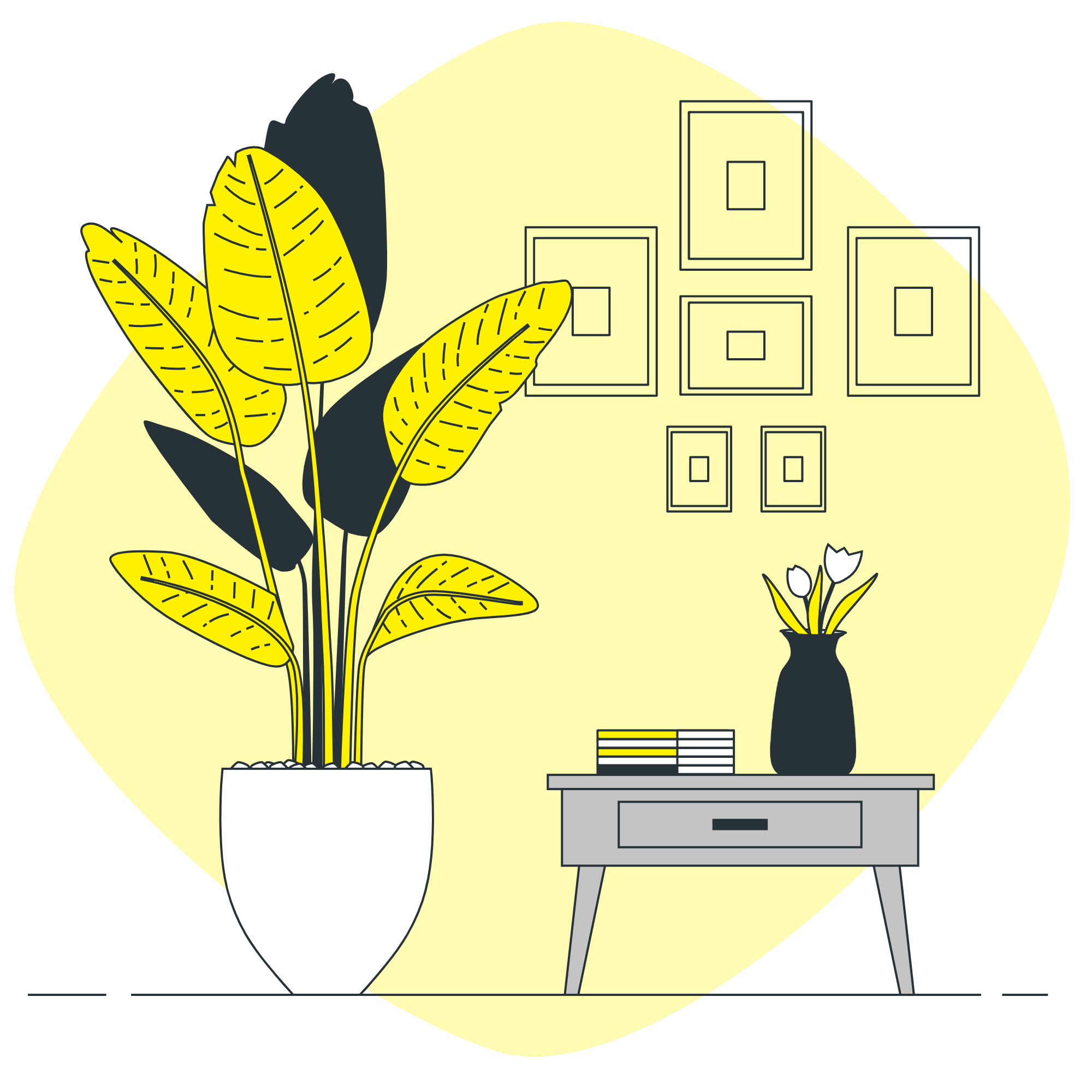 Planta saludable siendo cuidada